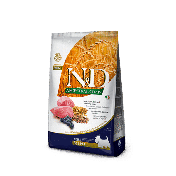 N&D  MINI ADULT LAMB & BLUEBERRY 2.5 KG