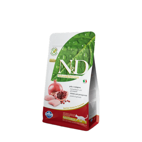 N&D PRIME NEUTERED CHICKEN & PROMEGRANATE 1.5KG