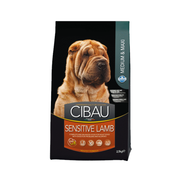 FARMINA N&D CIBAU ADULT M-MAXI SENSITIVE LAMB 2.5KG