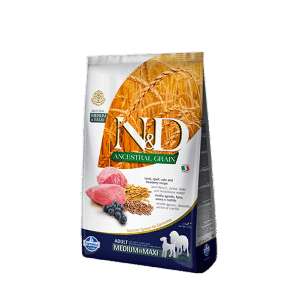 N&D MEDIUM & MAXI ADULT LAMB & BLUEBERRY 2.5 KG