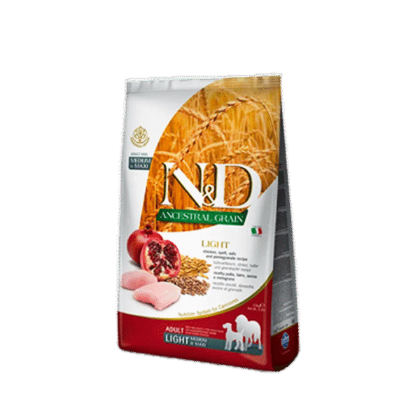 N&D  MEDIUM & MAXI LIGHT CHICKEN 2.5KG
