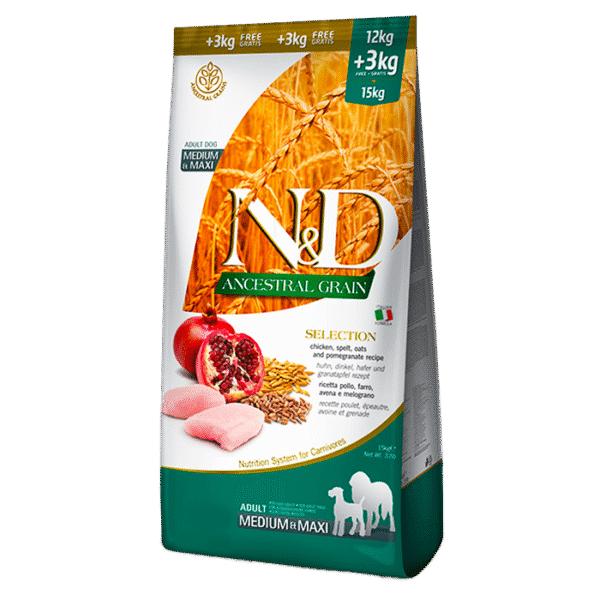 N&D SELECTION M-MAXI CHICKEN POMEGRENATE 12KG