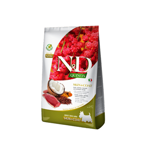 N&D MINI SKIN & COAT QUINOA & DUCK 2.5KG