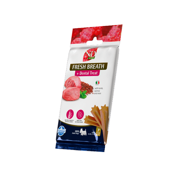 N&D DENTAL TREAT LAMB, QUINOA & MINT 100G