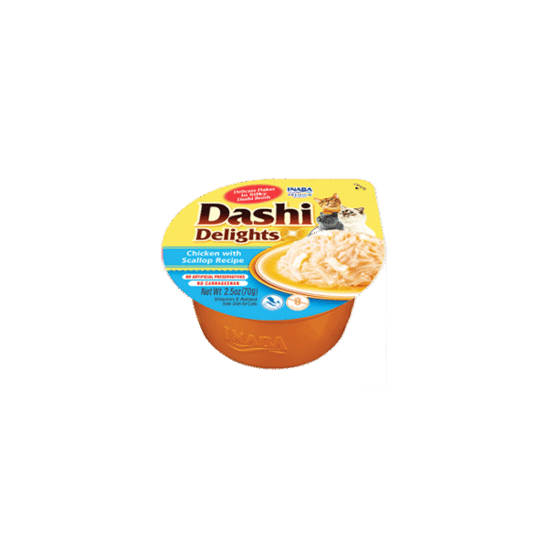 INABA DASHI DELIGHTS CHICKEN & SCALLOP 70G