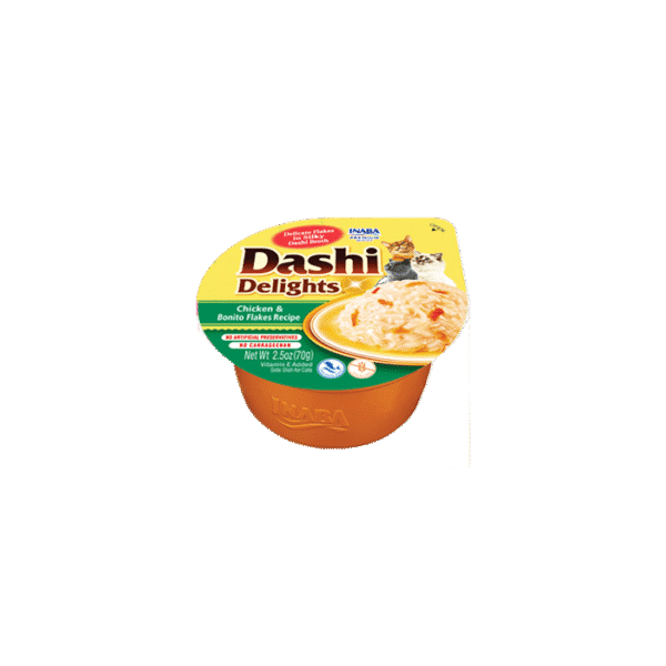INABA DASHI DELIGHTS CHICKEN & BONITO FLAKES 70G