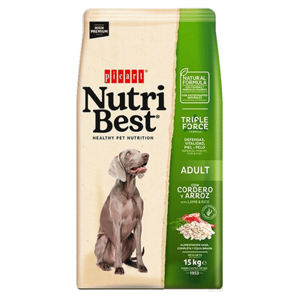 NUTRIBEST ADULT DOG LAMB & RICE 15KG