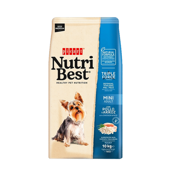 NUTRIBEST ADULT MINI CHICKEN & RICE 10KG