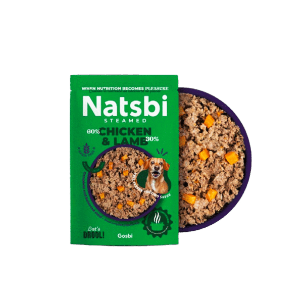 NATSBI STEAMED CHICKEN & LAMB 200G - Image 2