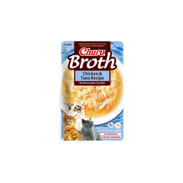 INABA CHURU BROTH CHICKEN & TUNA 40G