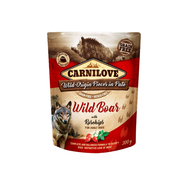 CARNILOVE WILD BOAR WITH ROSEHIPS 300G