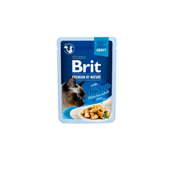 BRIT PREMIUM GRAVY FILLETS CHICKEN 85G