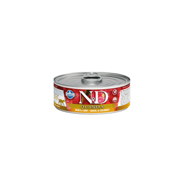N&D QUINOA SKIN & COAT QUAIL & COCONUT 80G