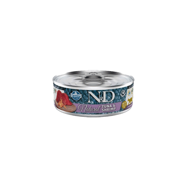 N&D NATURAL TUNA & SHRIMP 70G
