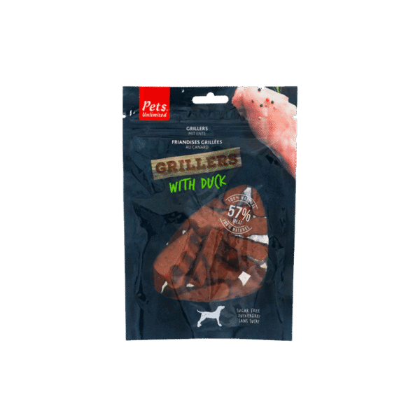 PETS GRILLERS CHEWS DUCK 100G