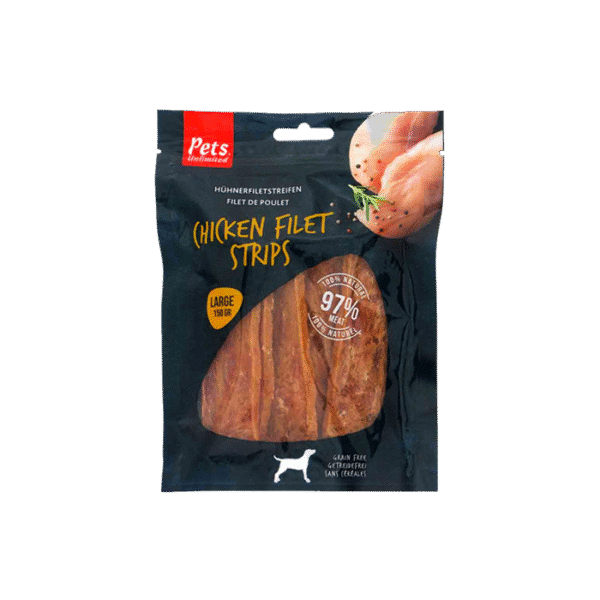 PETS CHEW FILET STRIPS CHICKEN 150G