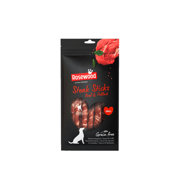 ROSEWOOD SMALL CHEW STICKS BEEF 100G