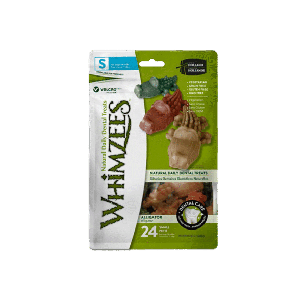 WHIMZEES SMALL ALLIGATOR TREATS DENTAL 360G