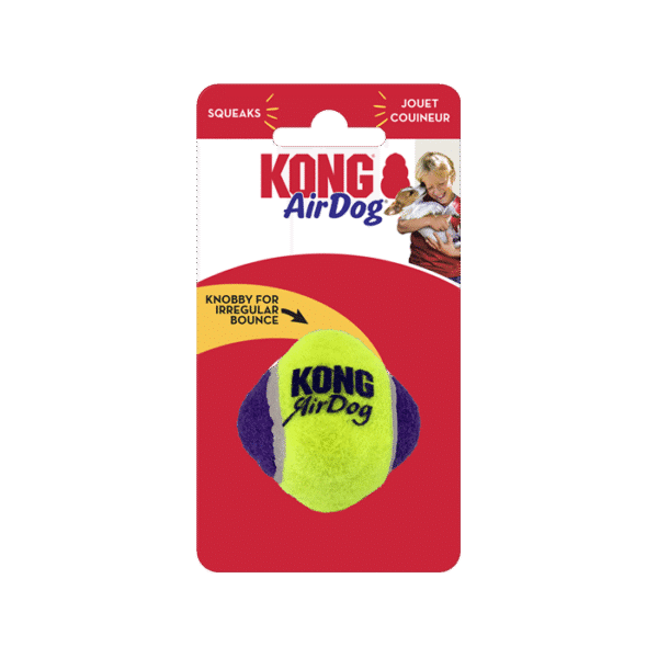 KONG AIR DOG SQUEAKER KNOBBY BALL M-LARGE