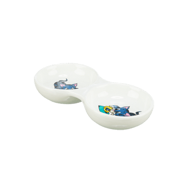 TRIXIE CERAMIC CAT DOUBLE BOWL
