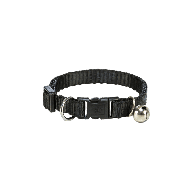 TRIXIE NYLON ELASTIC ADULT CAT COLLAR - BLACK