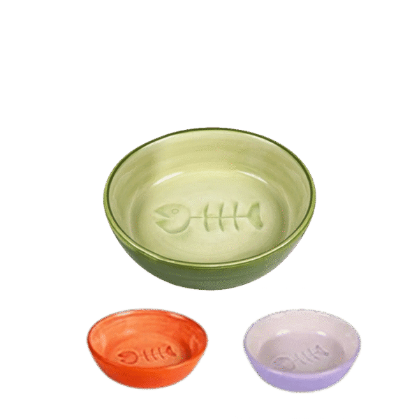 TRIXIE FISHBONE CERAMIC BOWL 0.2L