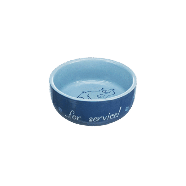 TRIXIE PRINTED THANKS FOR SERVICE CAT BOWL