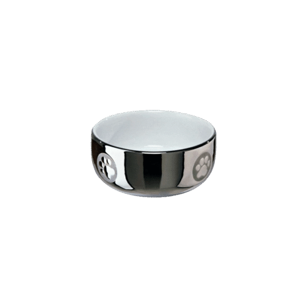 TRIXIE CERAMIC BOWL SILVER 0.3/11CM
