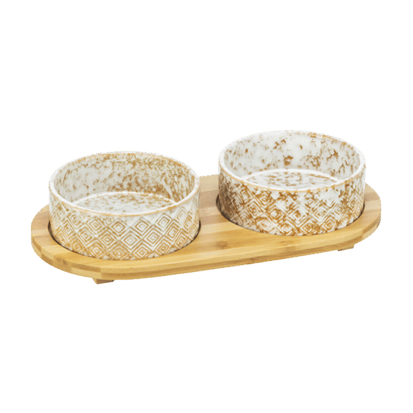 TRIXIE CERAMIC BOWL BAMBOO 2X0.3L