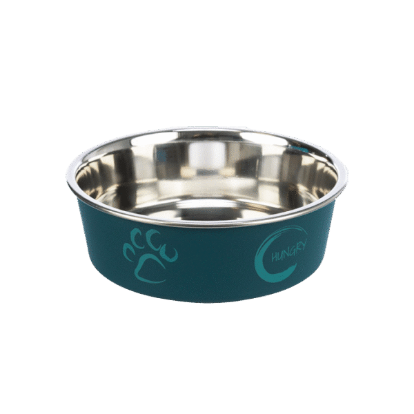 TRIXIE HUNGRY BOWL STAINLESS STEEL RUBBER BASE