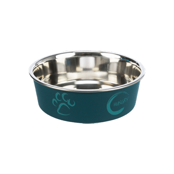 TRIXIE HUNGRY BOWL STAINLESS STEEL RUBBER BASE
