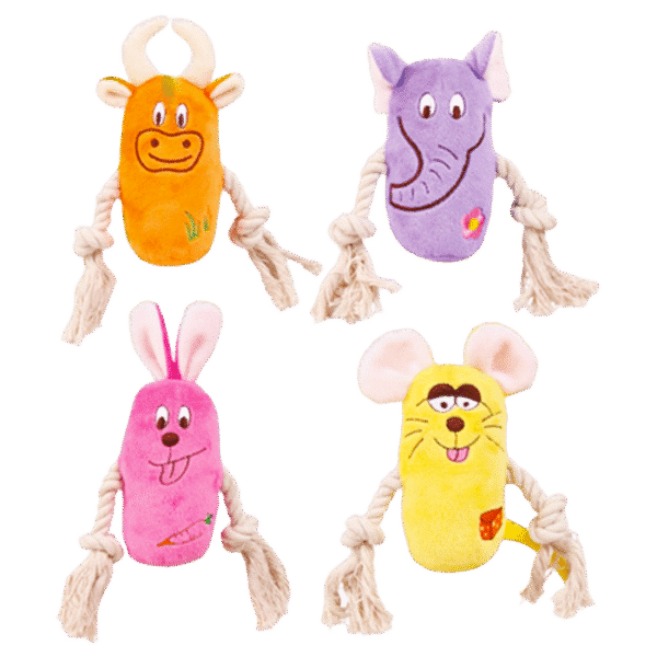 TRIXIE ANIMAL PLUSH WITH ROPE