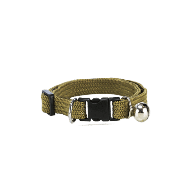 TRIXIE ELASTIC CAT COLLAR - OLIVE