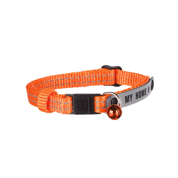 TRIXIE REFLECTIVE NYLON CAT COLLAR WITH ADDRESS HOLDER