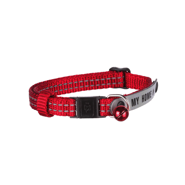 TRIXIE REFLECTIVE NYLON CAT COLLAR WITH ADDRESS HOLDER