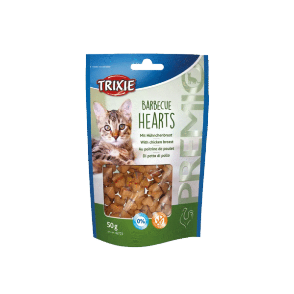 TRIXIE CHEWING HEARTS BARBECUE & CHICKEN 50G
