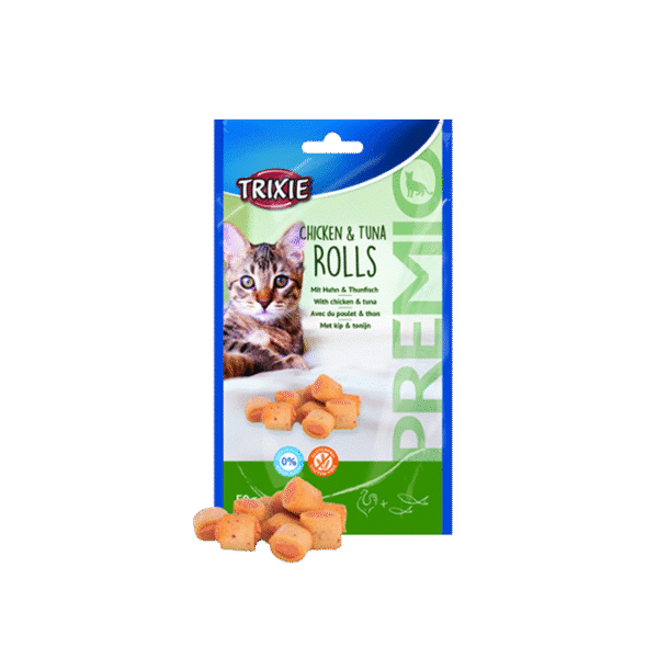 TRIXIE PREMIO CHEW ROLLS CHICKEN & TUNA 50G