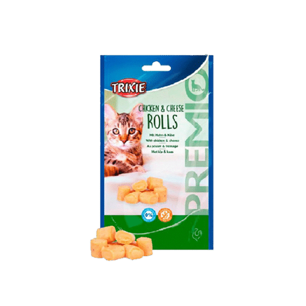 TRIXIE PREMIO CHEW ROLLS CHICKEN & CHEESE 50G