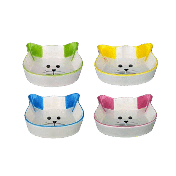TRIXIE CAT HEAD WITH FACE  CERAMIC BOWL 0.25L/12CM