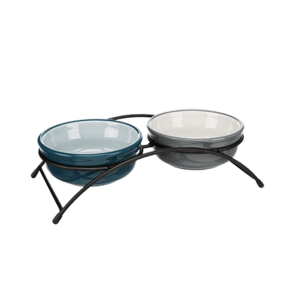 TRIXIE CERAMIC BOWL SET METAL DOG 2X0.2L