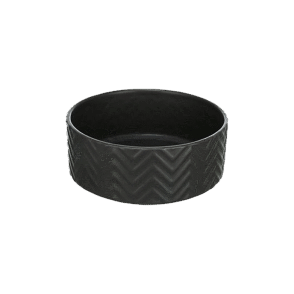 TRIXIE CERAMIC BOWL BLACK 0.9L/16CM