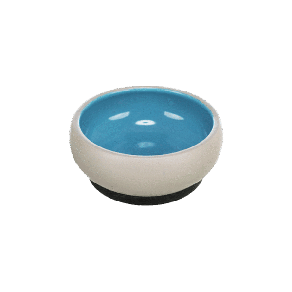 TRIXIE CERAMIC BOWL RUBBER BASE DOG