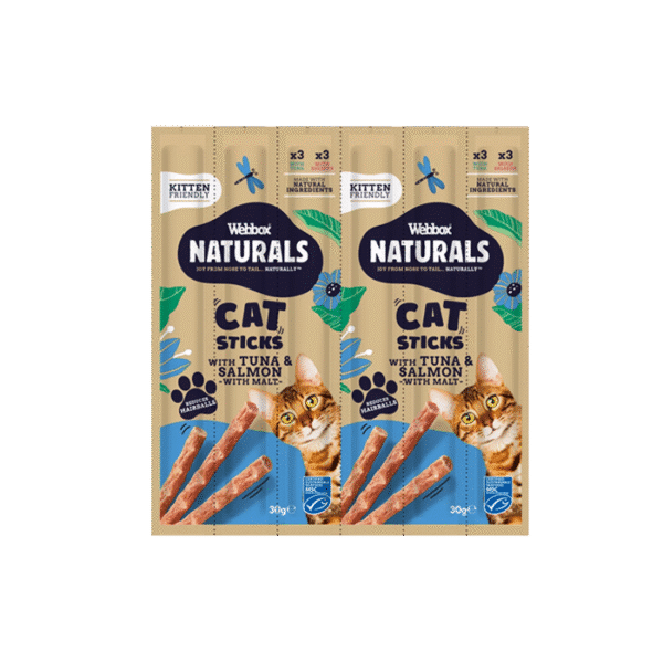 WEBBOX NATURALS CHEW STICKS TUNA & SALMON 6*5G