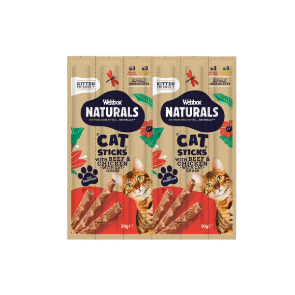 WEBBOX NATURALS CHEW STICKS BEEF 5G