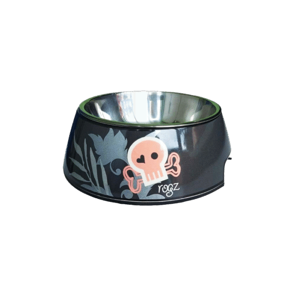 ROGZ BUBBLE DOG BOWL 2 IN 1 CORAL ISLAND MEDIUM