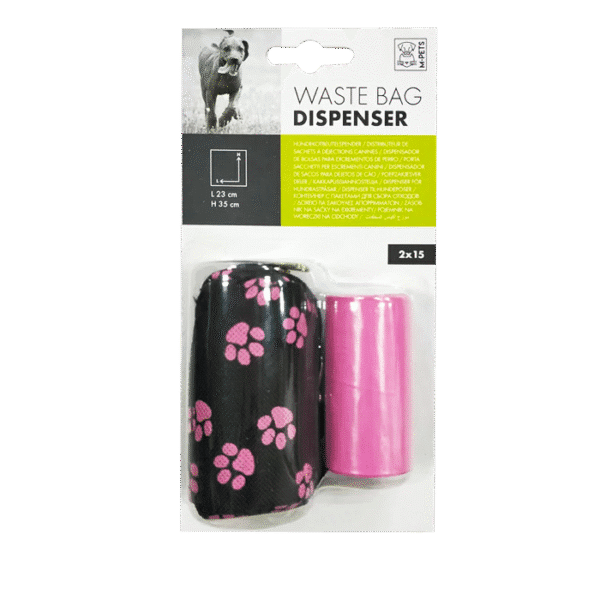 M-PETS POOP BAG DISPENSER (+2 ROLLS)