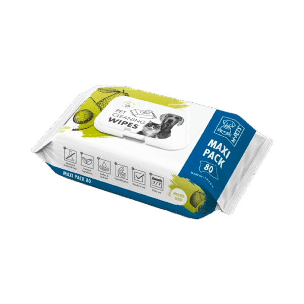 M PETS CLEANING WIPES AVOCADO 80PCS