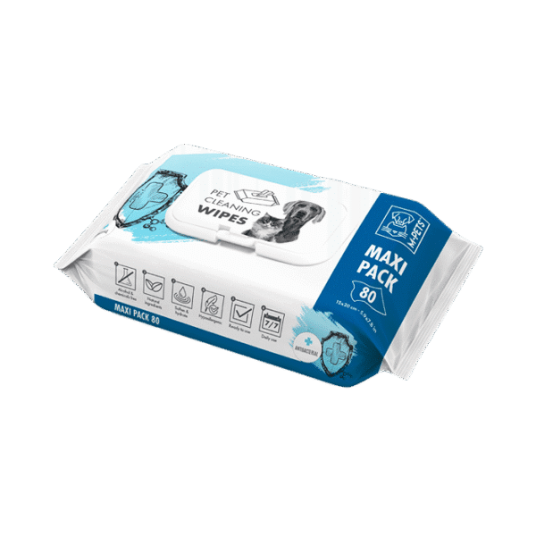 M PETS ANTIBACTERIAL CLEANING WIPES 80PCS