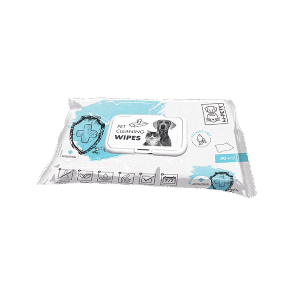 M PETS ANTIBACTERIAL CLEANING WIPES 40PCS
