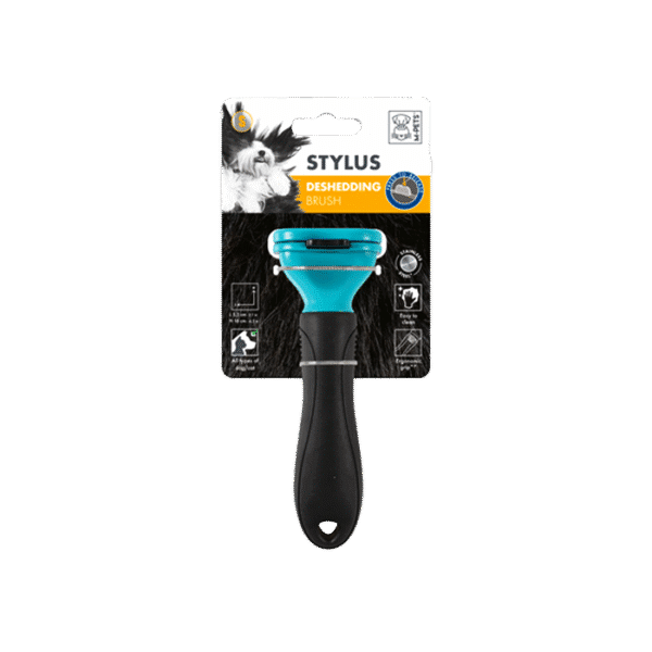 M PETS STYLUS DESHEDDING BRUSH FOR DOGS & CATS SMALL